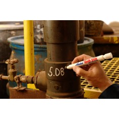 Маркер с твердой краской Markal Quik Stik Mini белый 6мм