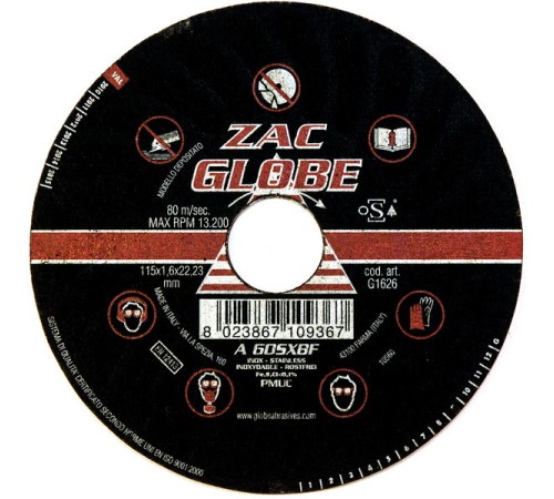 Диск отрезной Globe EVO SOLUT 115x1.6 мм для металла и нержавейки