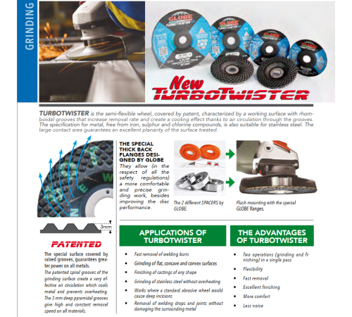 Шлифовальный диск Turbotwister HP 125 мм