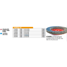 Диск лепестковый шлифовальный 125 мм Steel and Inox HT VORTEX