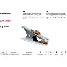Зажим заземления CRABB 600A
