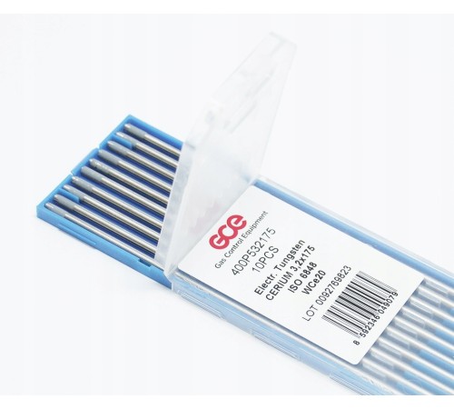 Вольфрамовый электрод WC-20 серый 3.2x175 мм