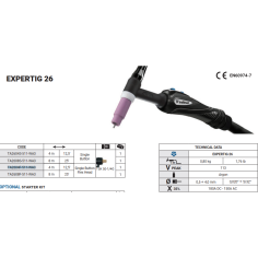 Горелка аргонодуговая EXPERTIG 26 FLEX