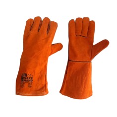 Краги сварочные кожаные с кевларовой нитью 35 см