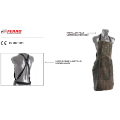 Фартук сварщика спилковый коричневый