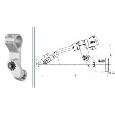 Держатель для горелки ABIROB A ECO с воздушным охлаждением