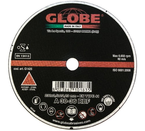 Диск отрезной Globe 180x3.2x22.2 мм для металла и нержавейки