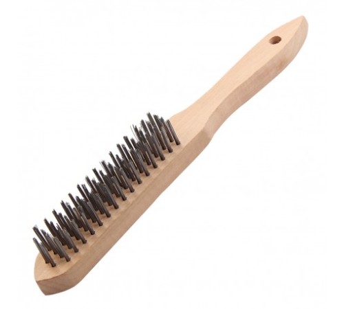 Щетка ручная стальная 4-рядная LESSMANN