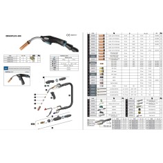 Горелка сварочная Trafimet ERGOPLUS 400 5м