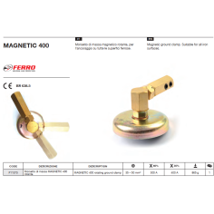 Зажим заземления магнитный 400А