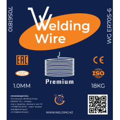 Проволока сварочная WG ER70S-6 1.0MM (18KG) SHANDONG JINERTAI WELDING MATERIAL CO.,LTD. 70S61810