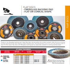 Диск лепестковый конический 125 мм Steel and Inox HT Z60