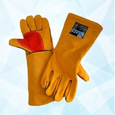 Краги сварочные кожаные с кевларовой нитью 40 см