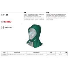 Подшлемник сварочный хлопковый Ferro AZIA