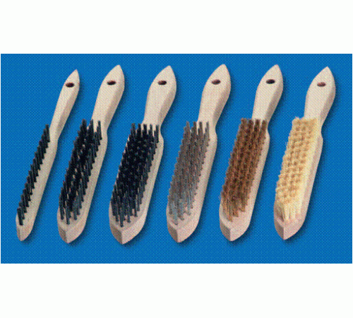 Щетка ручная стальная LESSMANN с деревянной ручкой