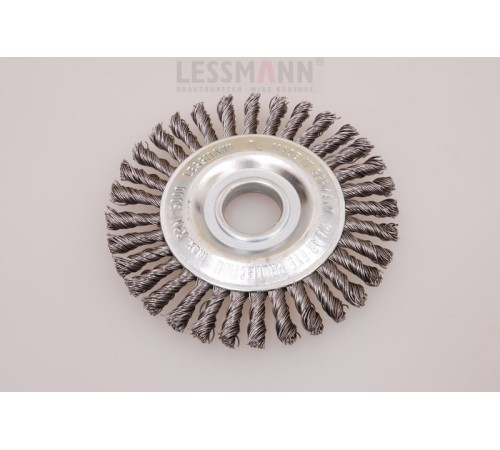 Щётка дисковая жгутовая Lessmann 115x6x22.2 мм для сварки