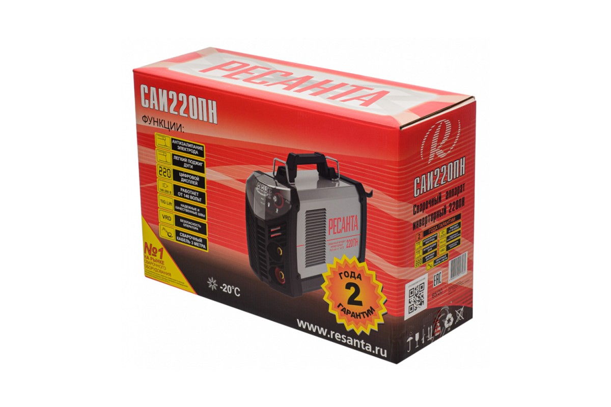 Сварочный инвертор РЕСАНТА САИ-220 ПН