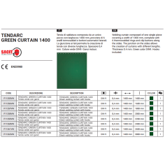 Защитная сварочная штора зеленая