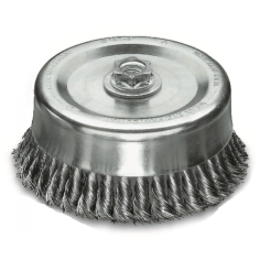 Щетка чашечная жгутовая стальная 125 мм LESSMANN