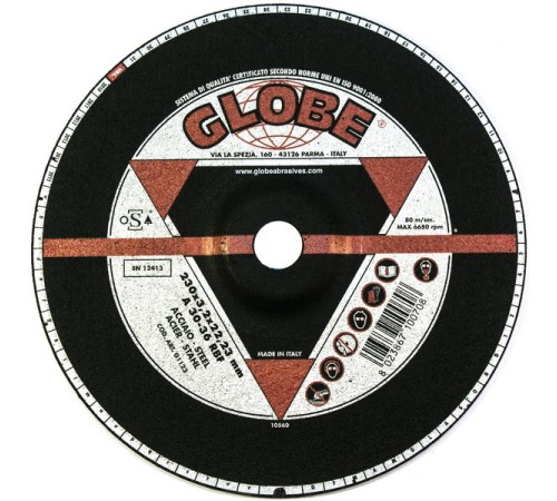Шлифовальный диск Globe 230x7.0 мм для стали и нержавейки
