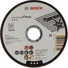 Круг отрезной по нержавейке Bosch Standart 125x1 мм