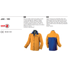 Куртка сварщика спилковая JAK-160 размер XL